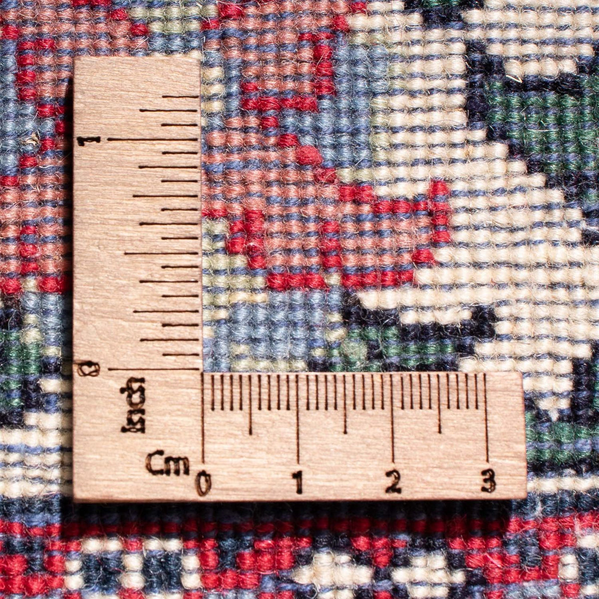 Alfombra oriental - Indus - 194 x 81 cm - azul claro