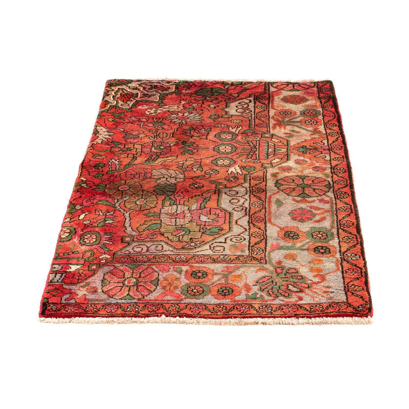 Alfombra persa - Nómada - 124 x 80 cm - rojo claro