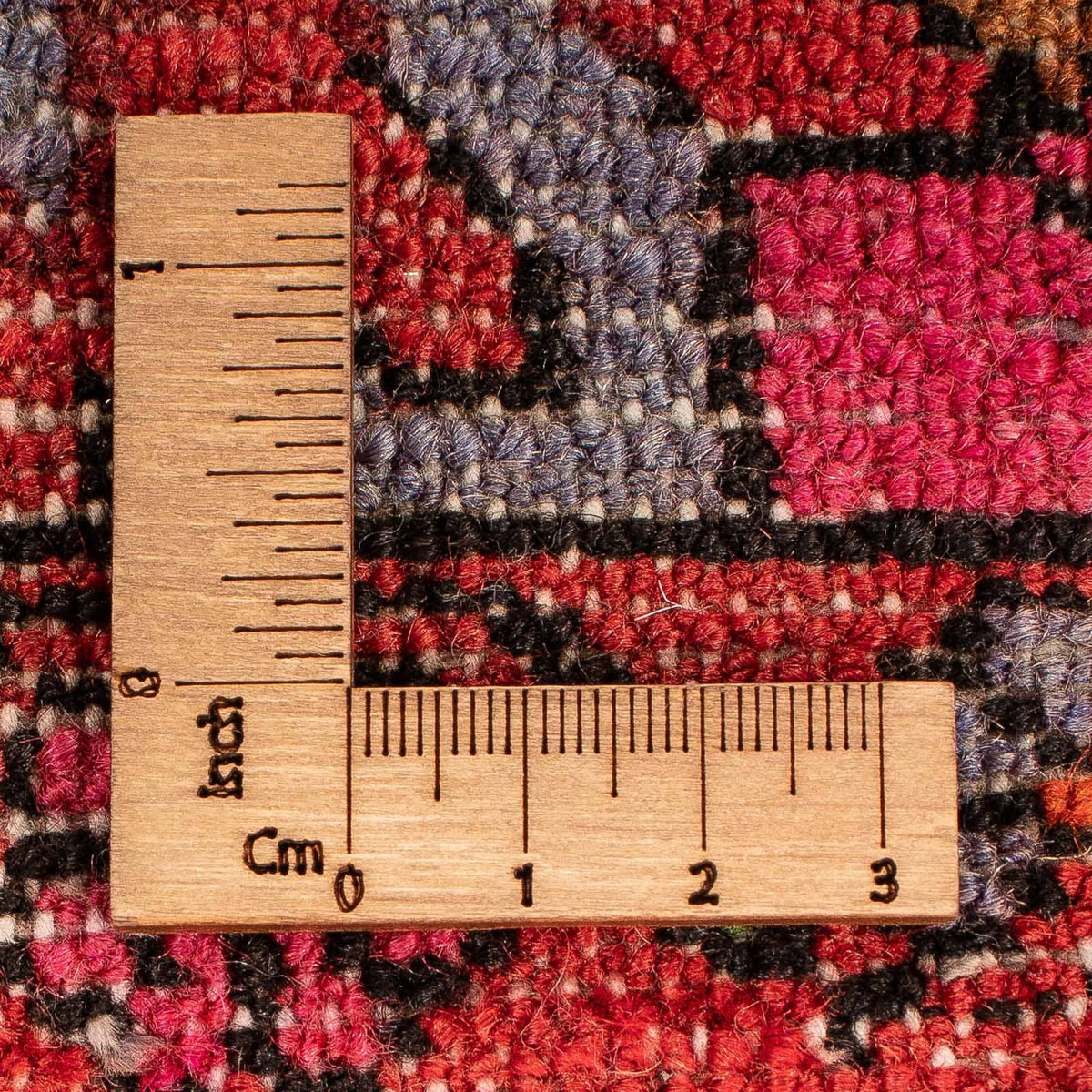 Alfombra persa - Nómada - 124 x 80 cm - rojo claro