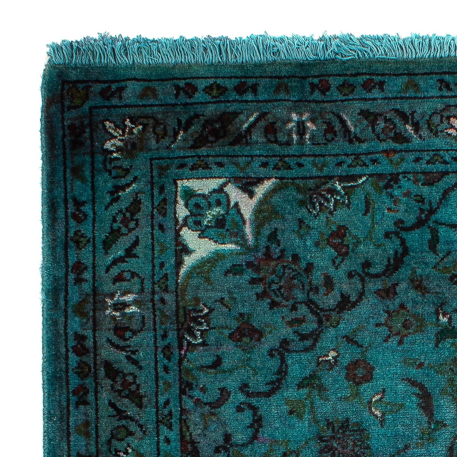 Alfombra persa - Keshan - 127 x 70 cm - azul