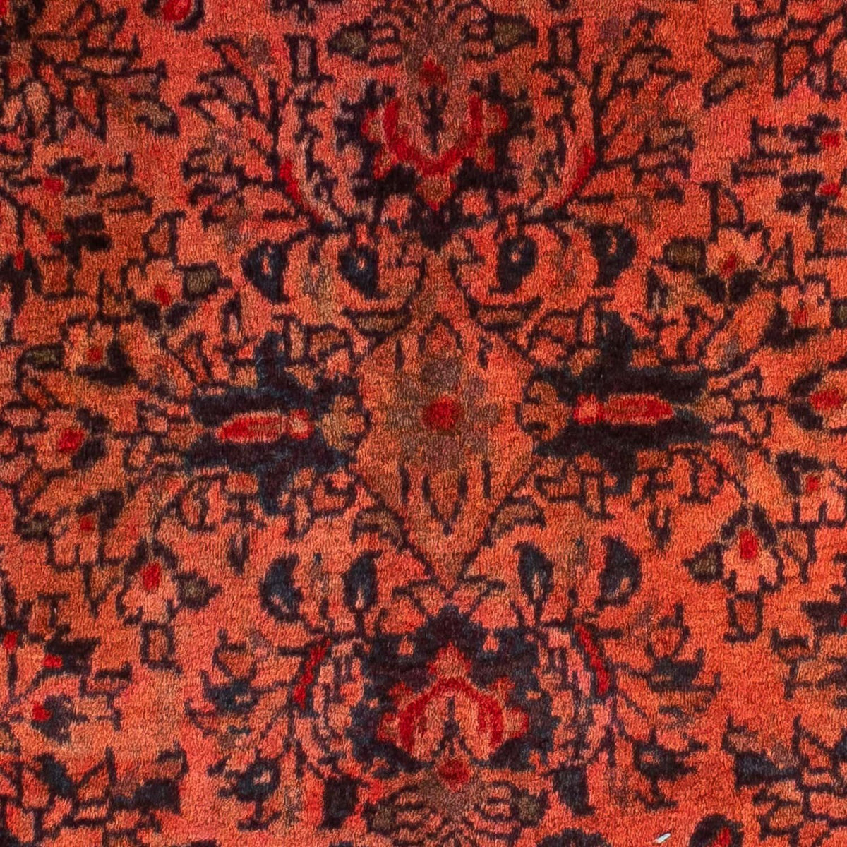 Alfombra persa - Clásica - 132 x 68 cm - rojo oscuro