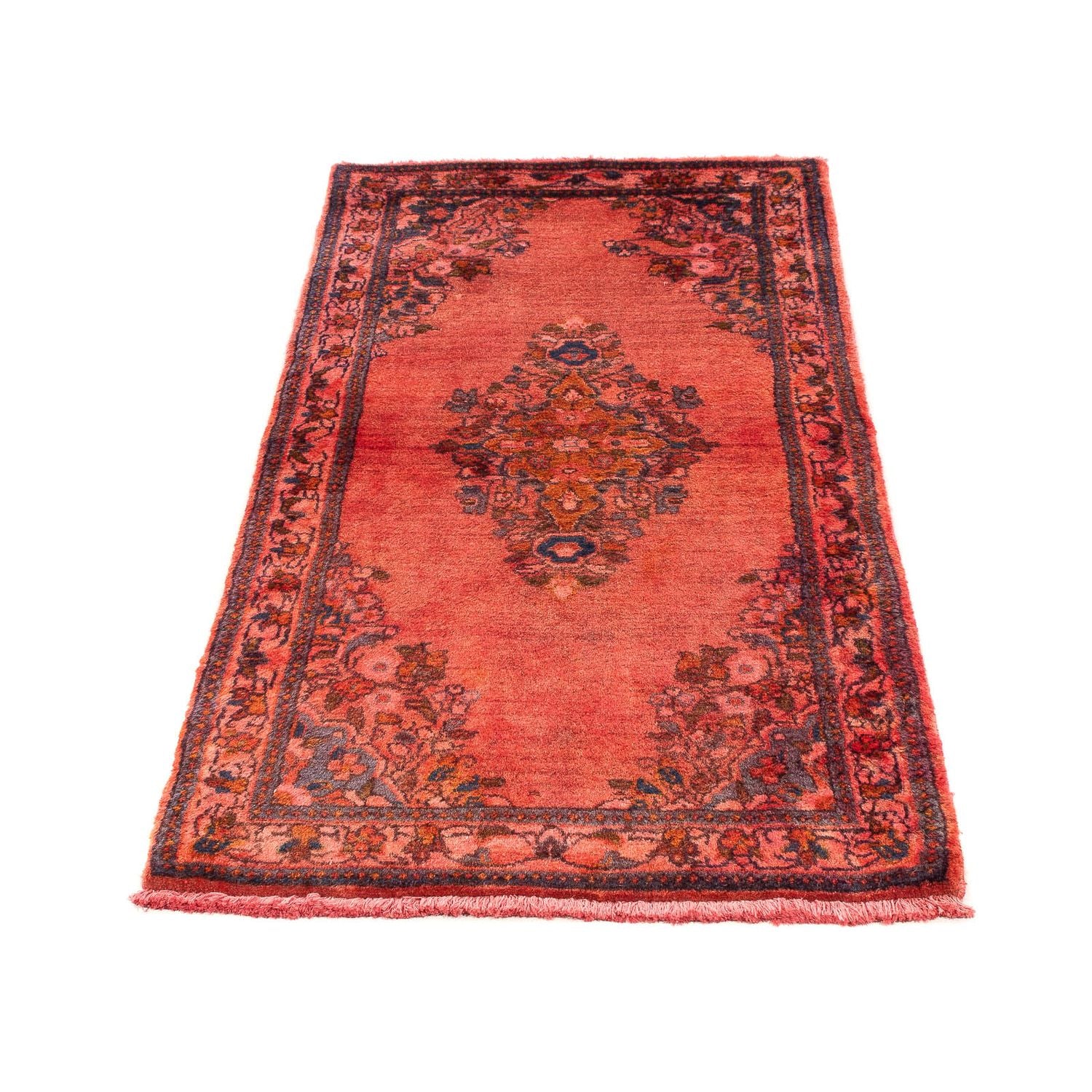 Alfombra persa - Clásica - 148 x 65 cm - rojo oscuro