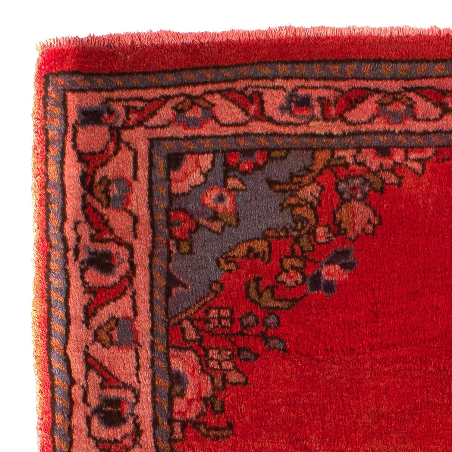 Alfombra persa - Clásica - 124 x 63 cm - rojo oscuro