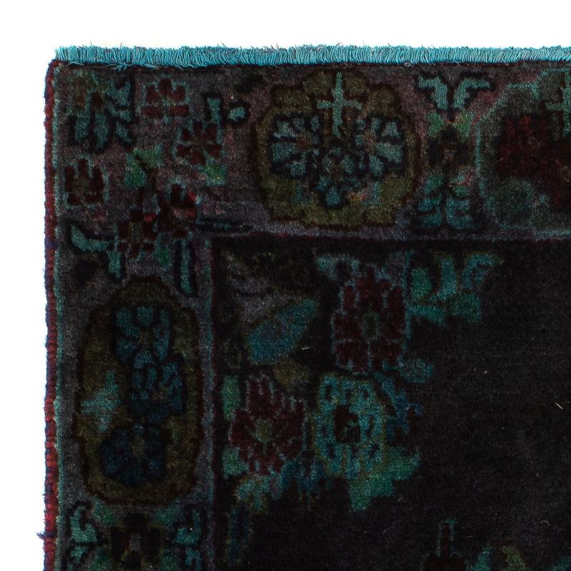 Alfombra persa - Keshan - 117 x 65 cm - azul oscuro