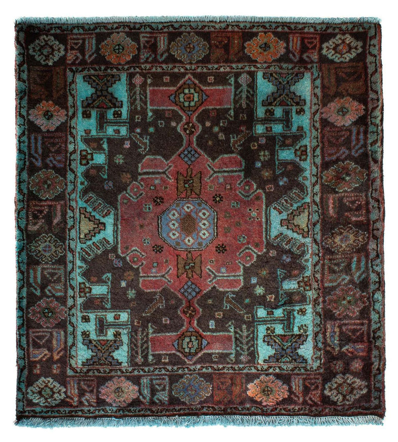 Alfombra persa - Nómada cuadrado  - 108 x 101 cm - multicolor