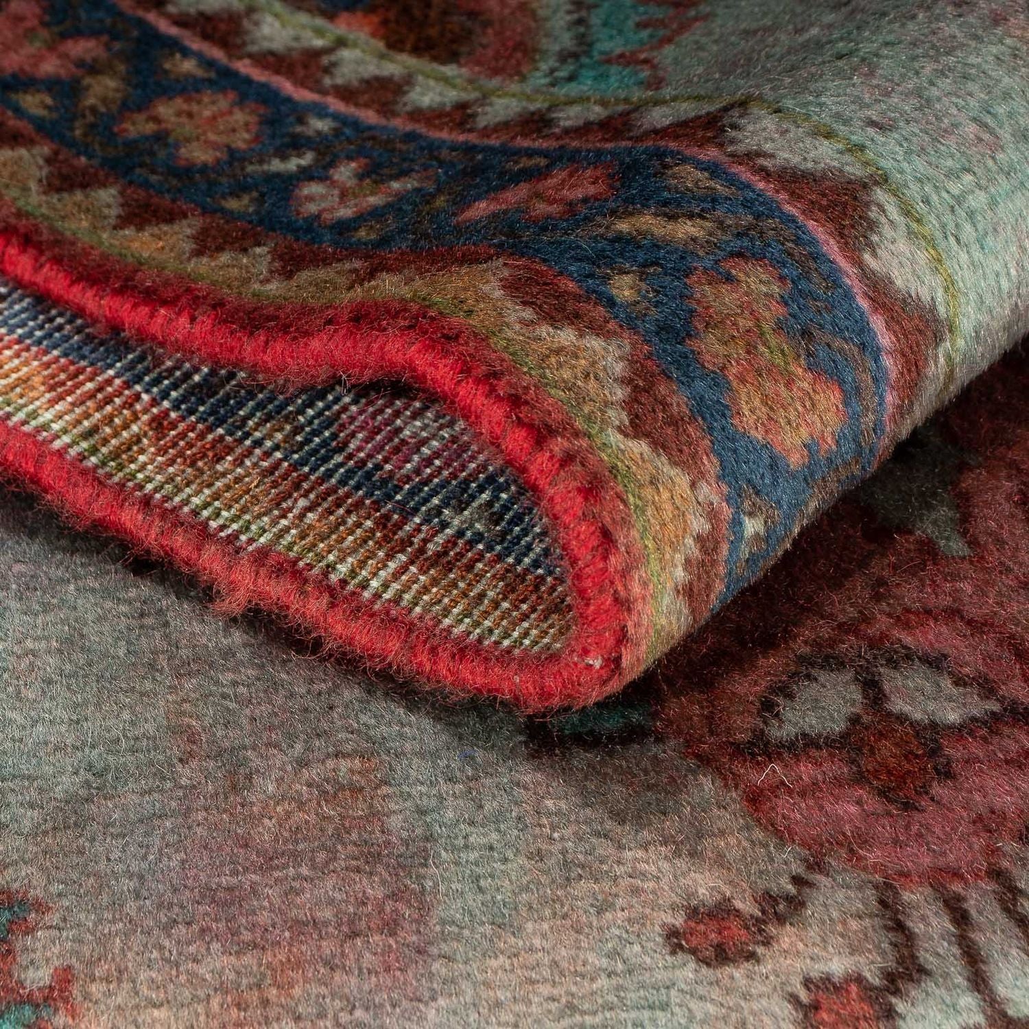Alfombra persa - Nómada - 125 x 75 cm - azul claro