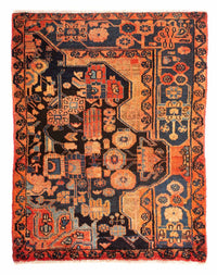 Alfombra persa - Nómada - 110 x 83 cm - multicolor