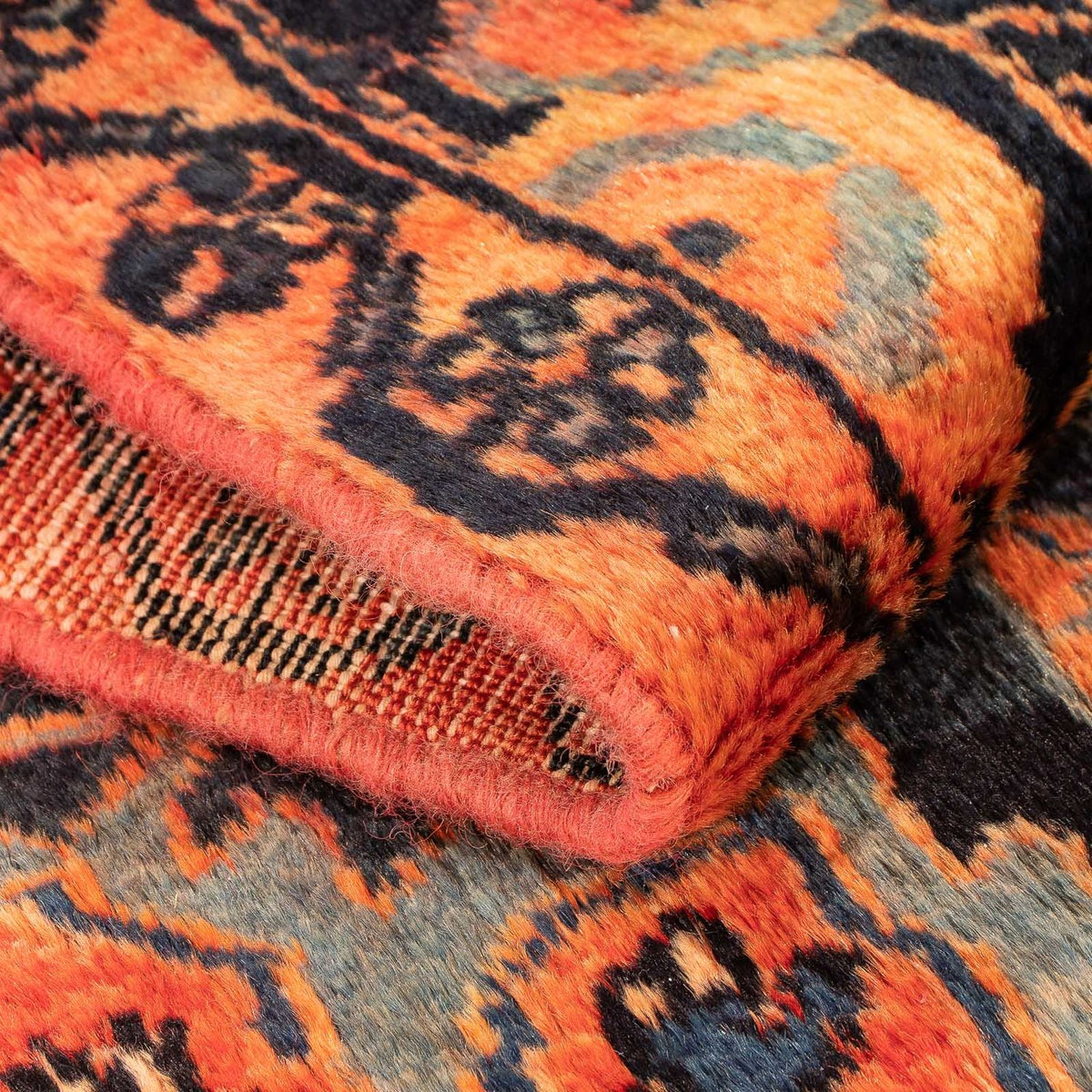 Alfombra persa - Nómada - 110 x 83 cm - multicolor