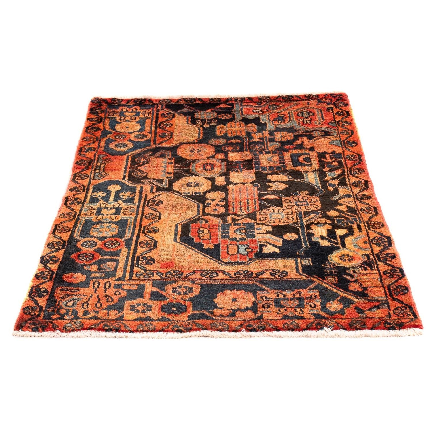 Alfombra persa - Nómada - 110 x 83 cm - multicolor