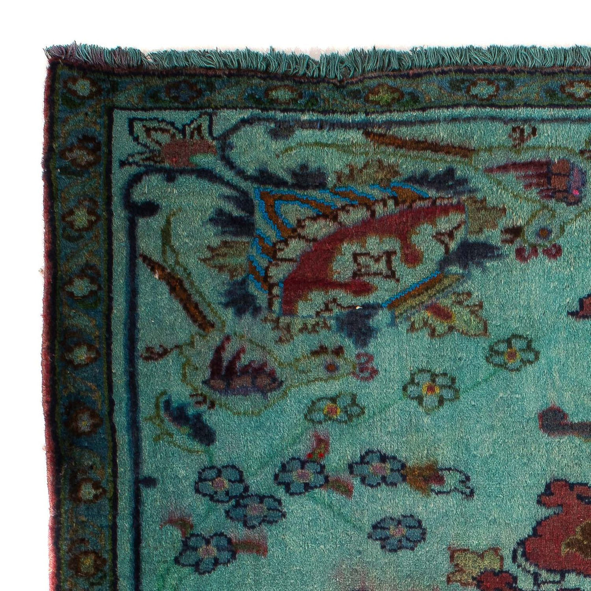 Alfombra persa - Clásica cuadrado  - 105 x 104 cm - azul claro