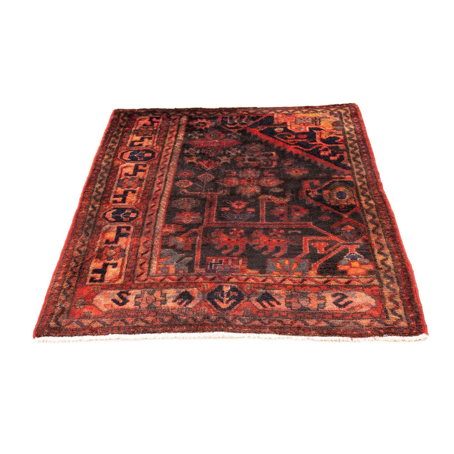 Alfombra persa - Nómada - 133 x 94 cm - multicolor