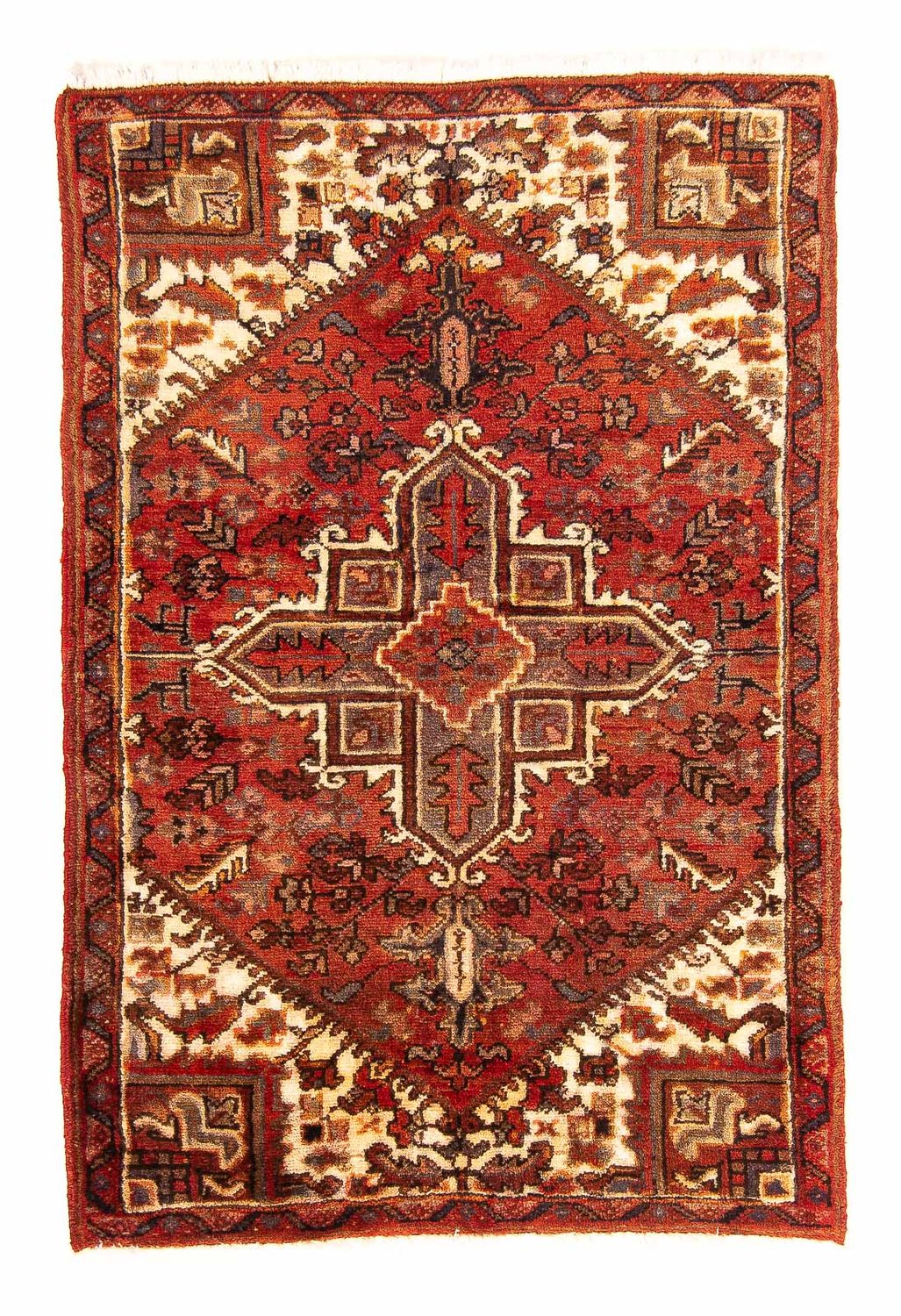 Alfombra persa - Nómada - 132 x 84 cm - óxido