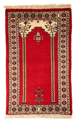 Alfombra afgana - Bukhara - 158 x 94 cm - rojo oscuro