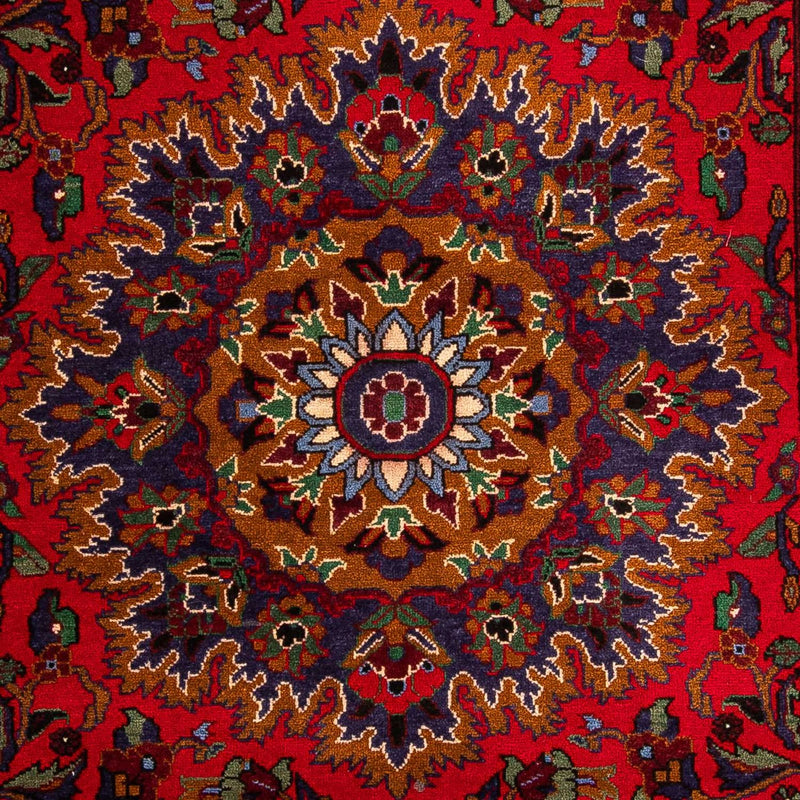 Alfombra de pasillo Alfombra afgana - 205 x 114 cm - rojo oscuro