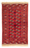 Alfombra Turkaman - 123 x 83 cm - rojo oscuro