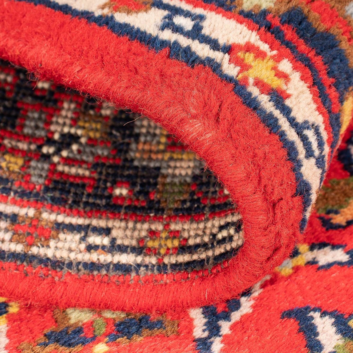 Alfombra oriental - Indus - 145 x 73 cm - rojo oscuro