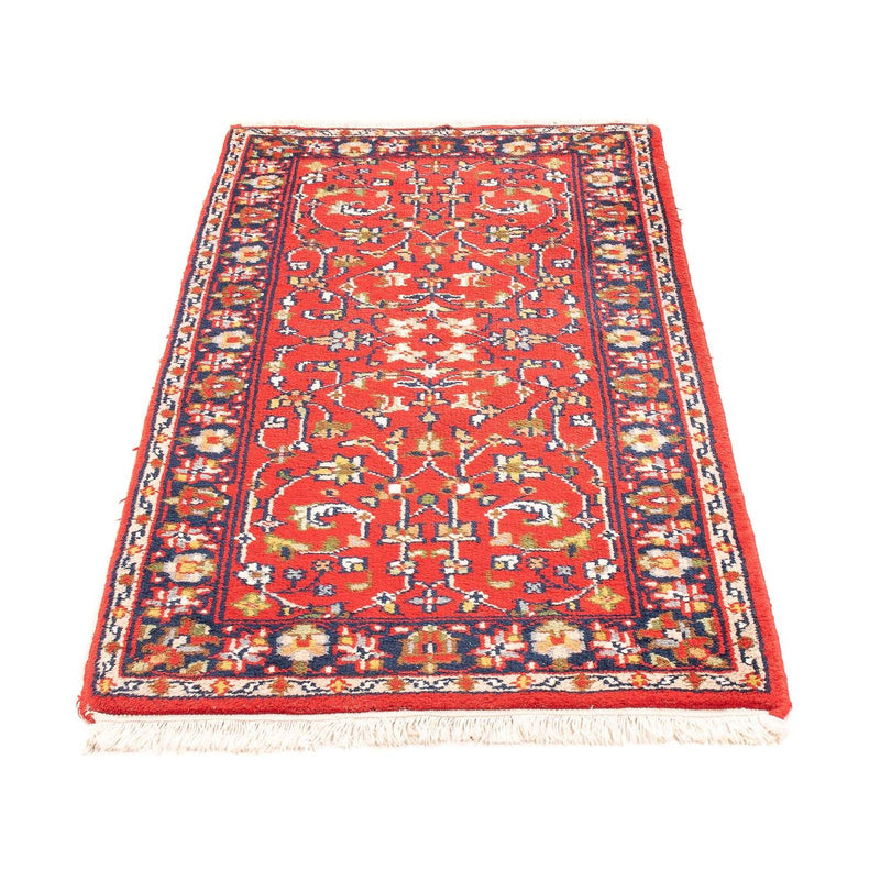 Alfombra oriental - Indus - 145 x 73 cm - rojo oscuro