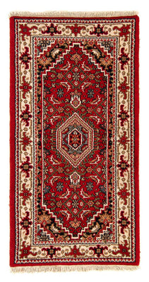 Alfombra oriental - Bidjar - Indus - 141 x 71 cm - rojo oscuro