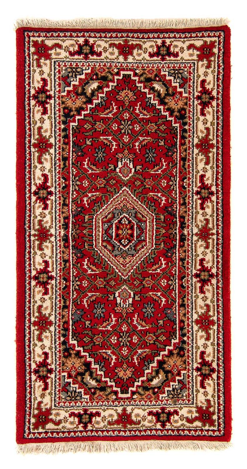Alfombra oriental - Bidjar - Indus - 141 x 71 cm - rojo oscuro