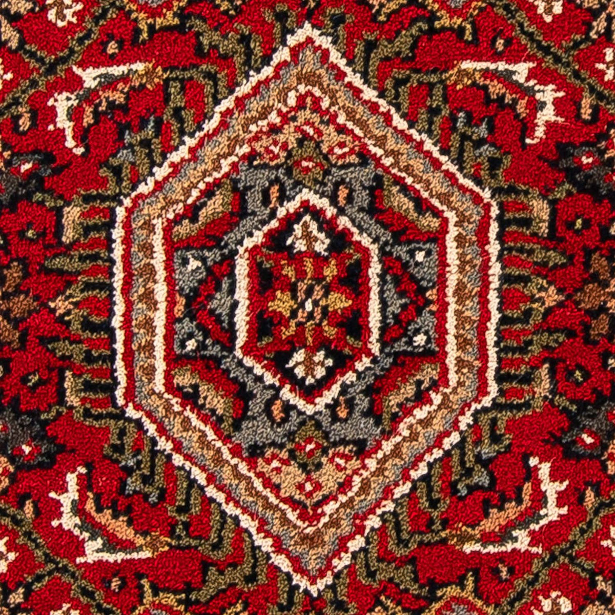 Alfombra oriental - Bidjar - Indus - 141 x 71 cm - rojo oscuro