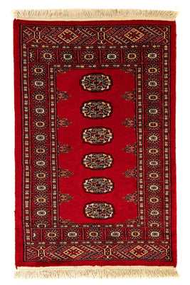Alfombra Pakistani - 123 x 80 cm - rojo oscuro