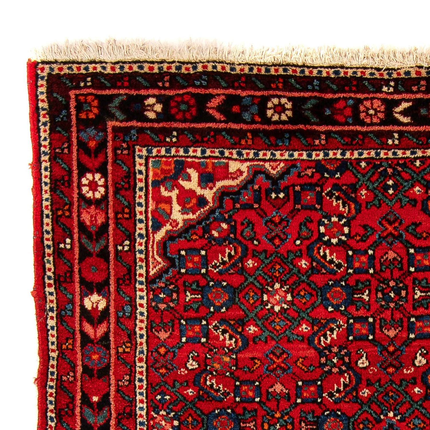 Alfombra persa - Nómada - 159 x 113 cm - rojo oscuro