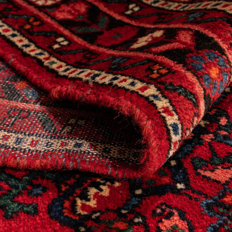 Alfombra persa - Nómada - 159 x 113 cm - rojo oscuro