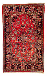 Alfombra persa - Keshan - 205 x 125 cm - rojo