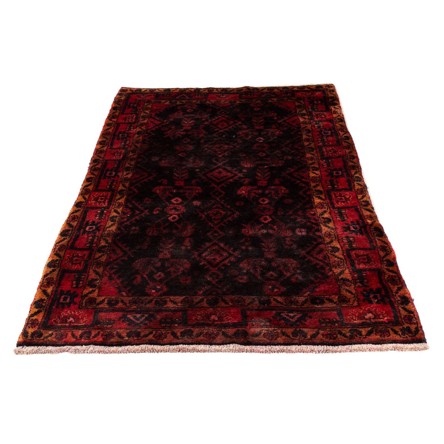 Alfombra persa - Nómada - 170 x 109 cm - rojo oscuro