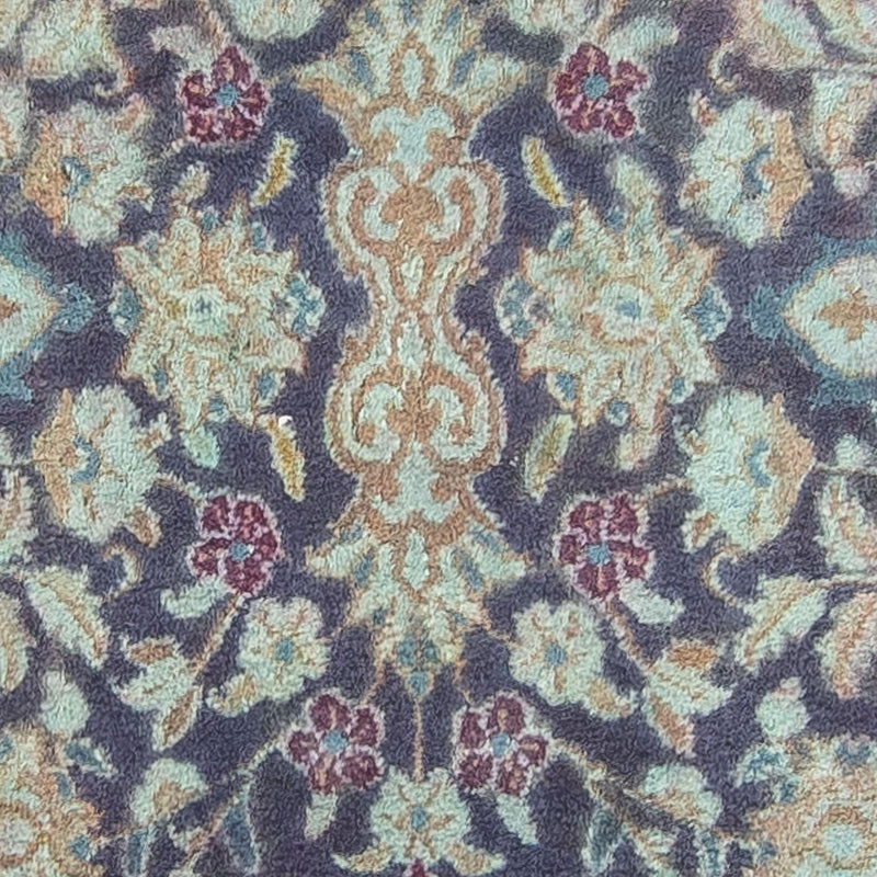 Alfombra de pasillo Alfombra Persa - Nain - Real - 290 x 92 cm - azul oscuro