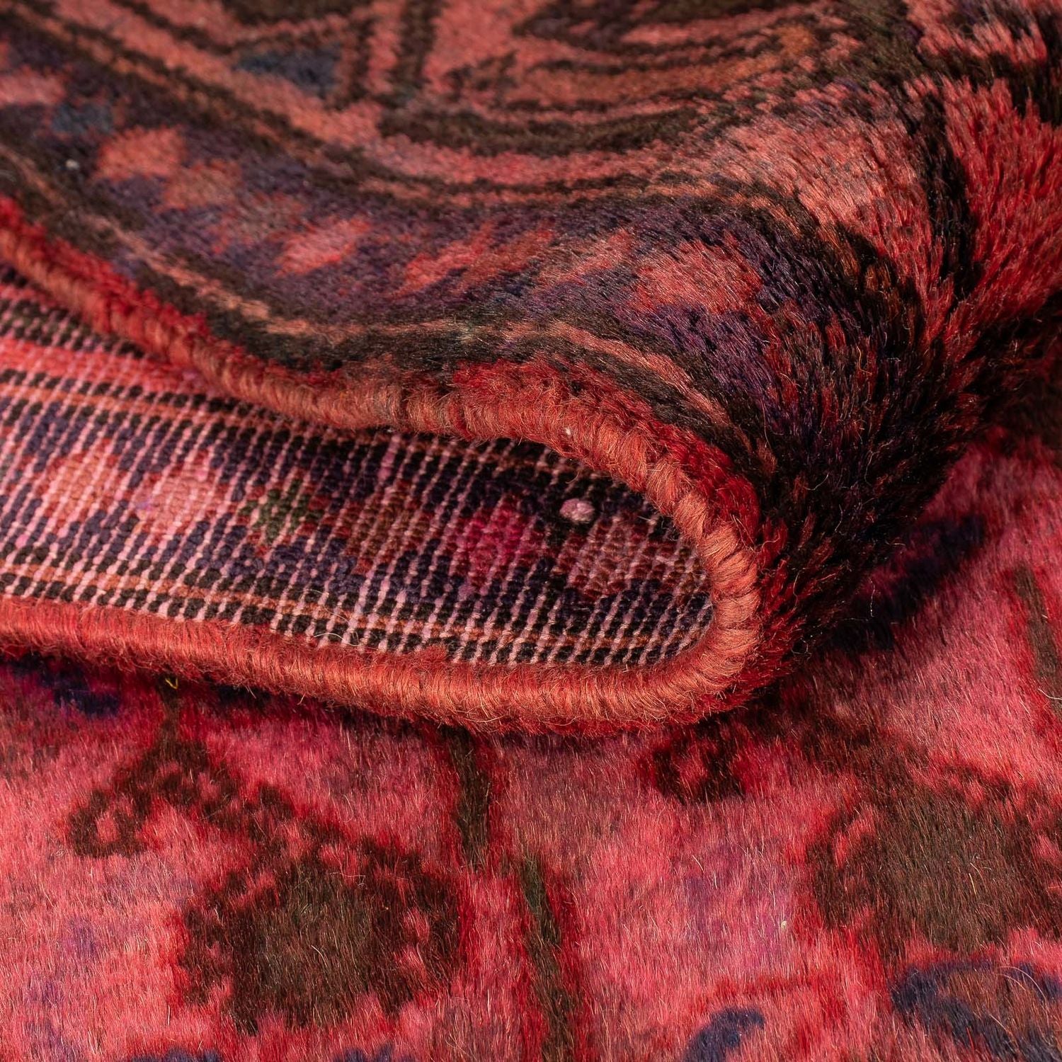 Alfombra persa - Nómada - 173 x 104 cm - rojo oscuro