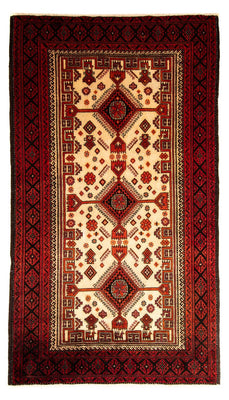 Alfombra Belutsch - 183 x 107 cm - rojo oscuro