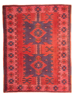Alfombra persa - Clásica - 190 x 150 cm - rojo claro