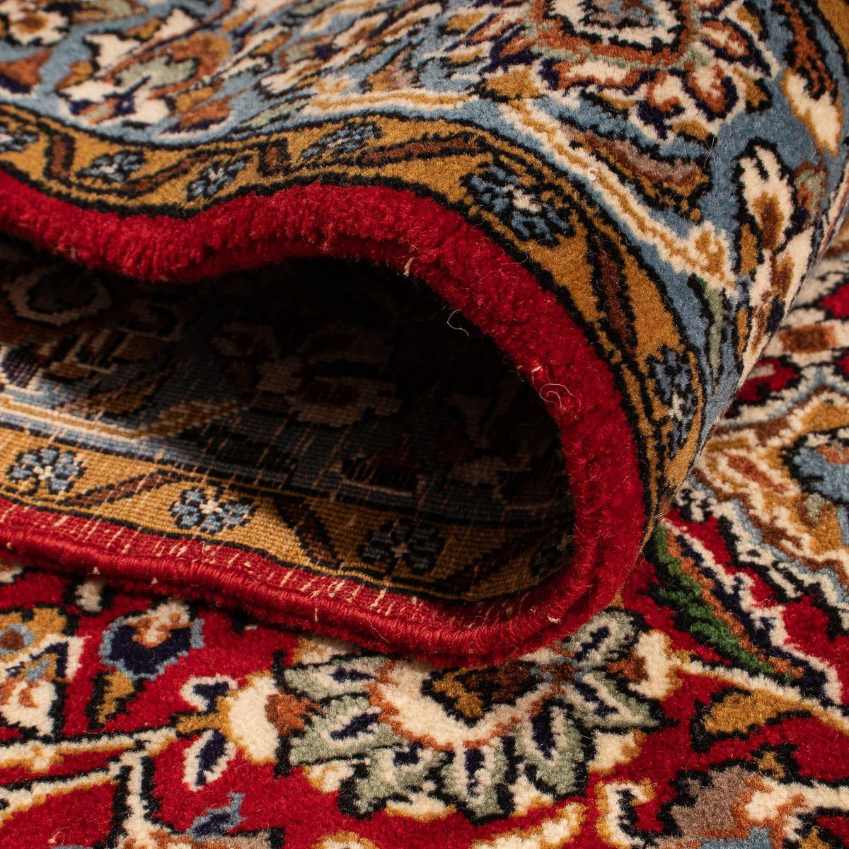 Alfombra oriental - Indus - 154 x 103 cm - rojo oscuro