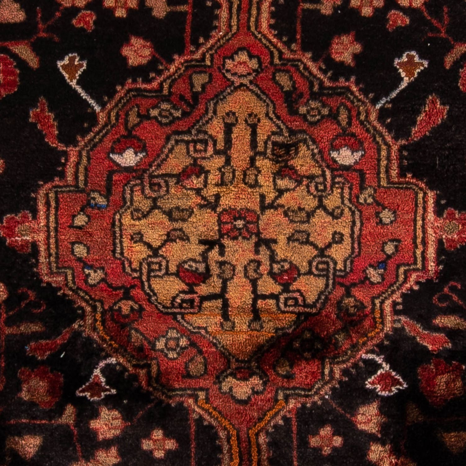 Alfombra persa - Nómada - 164 x 120 cm - azul oscuro
