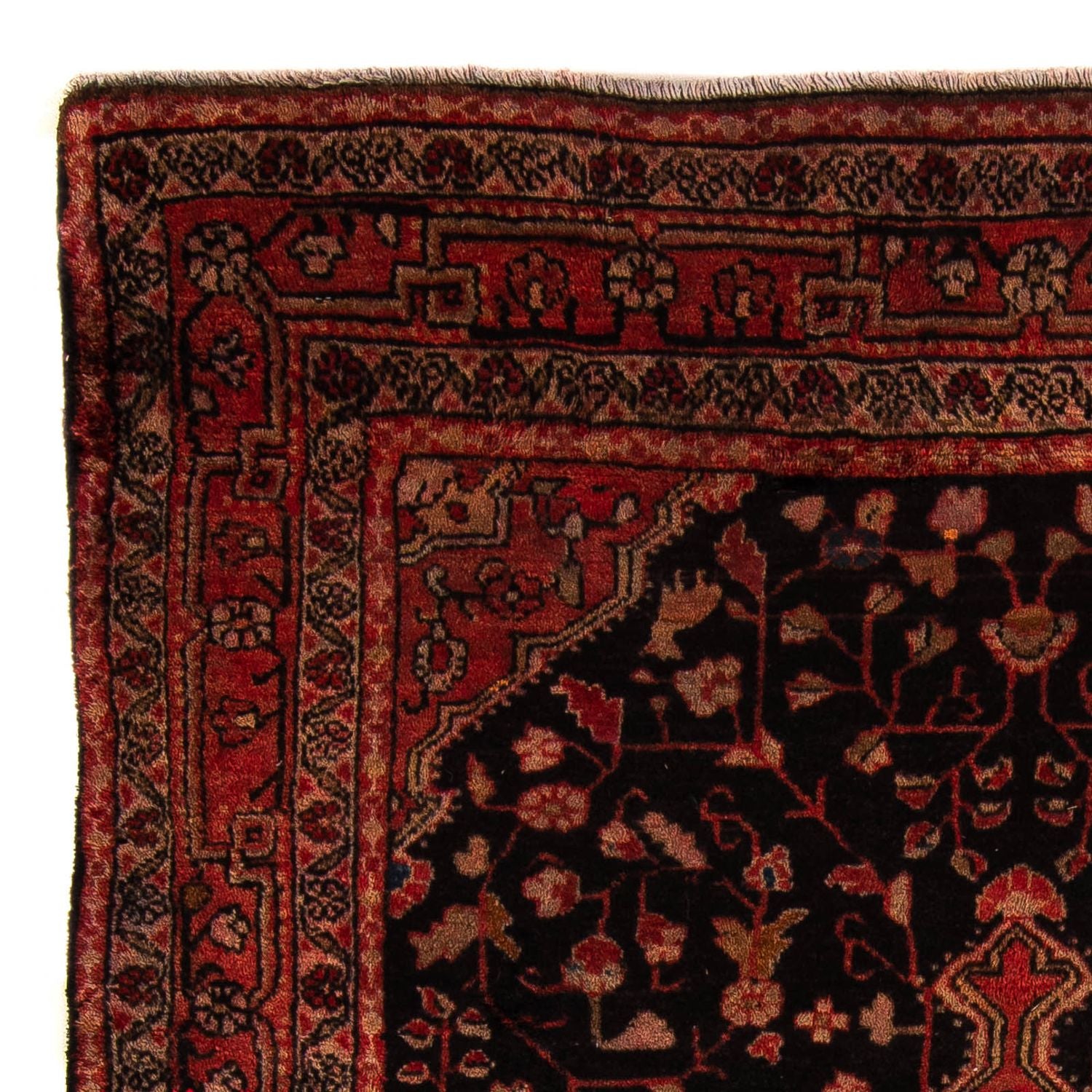 Alfombra persa - Nómada - 164 x 120 cm - azul oscuro