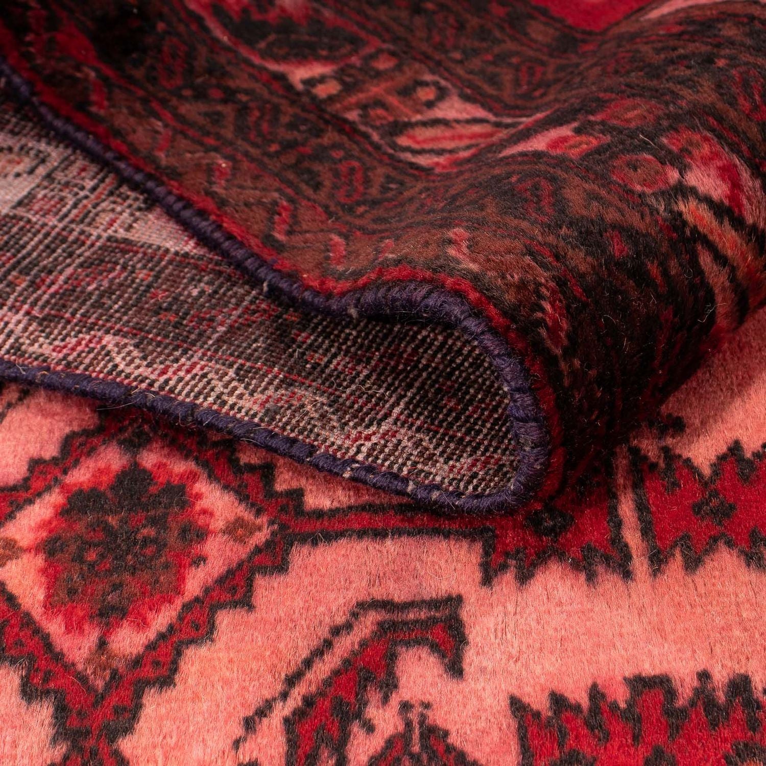 Alfombra Belutsch - 190 x 100 cm - rojo claro