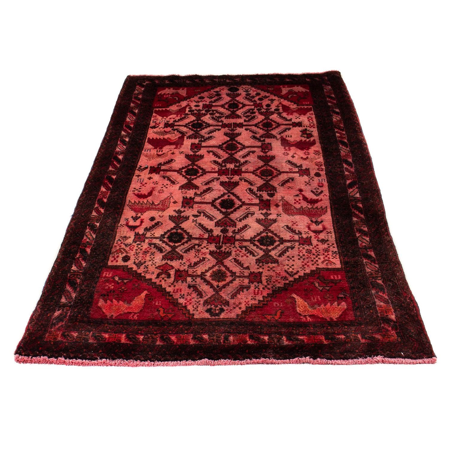 Alfombra Belutsch - 190 x 100 cm - rojo claro
