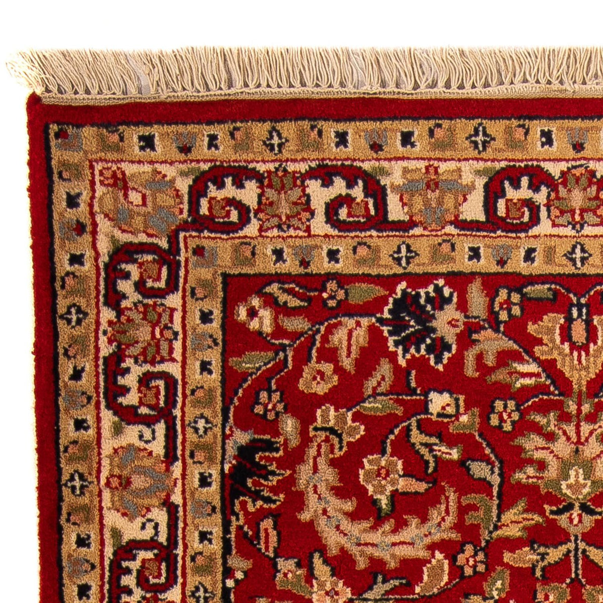 Alfombra oriental - Indus - 163 x 90 cm - rojo oscuro