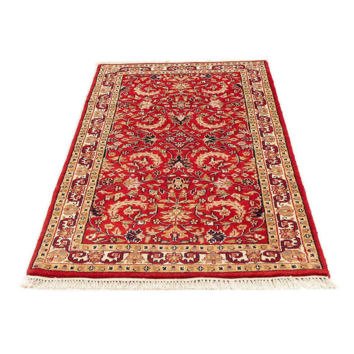 Alfombra oriental - Indus - 163 x 90 cm - rojo oscuro