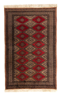 Alfombra Pakistani - 150 x 96 cm - rojo oscuro