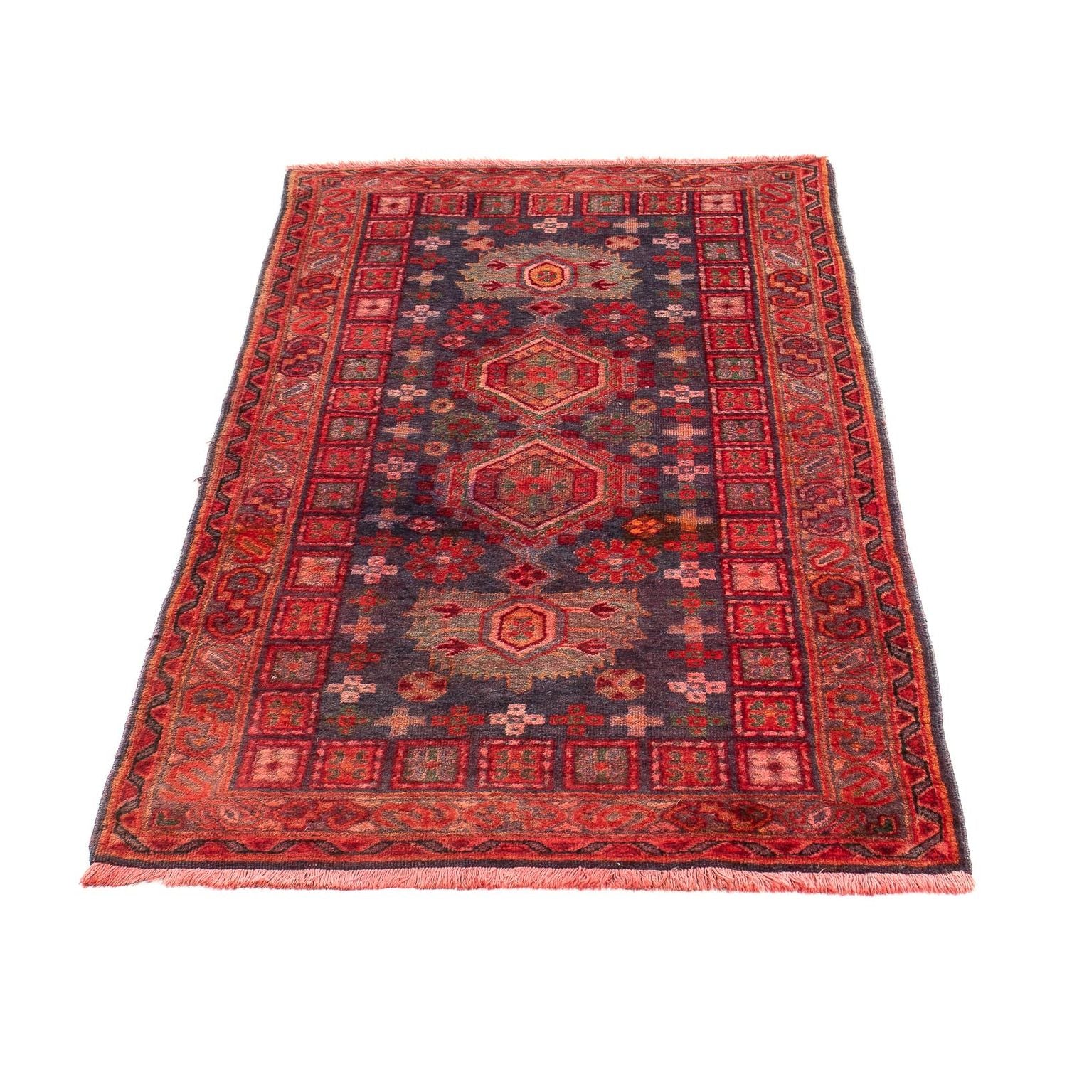 Alfombra Belutsch - 154 x 78 cm - rojo oscuro