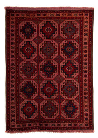 Alfombra Belutsch - 131 x 104 cm - rojo claro