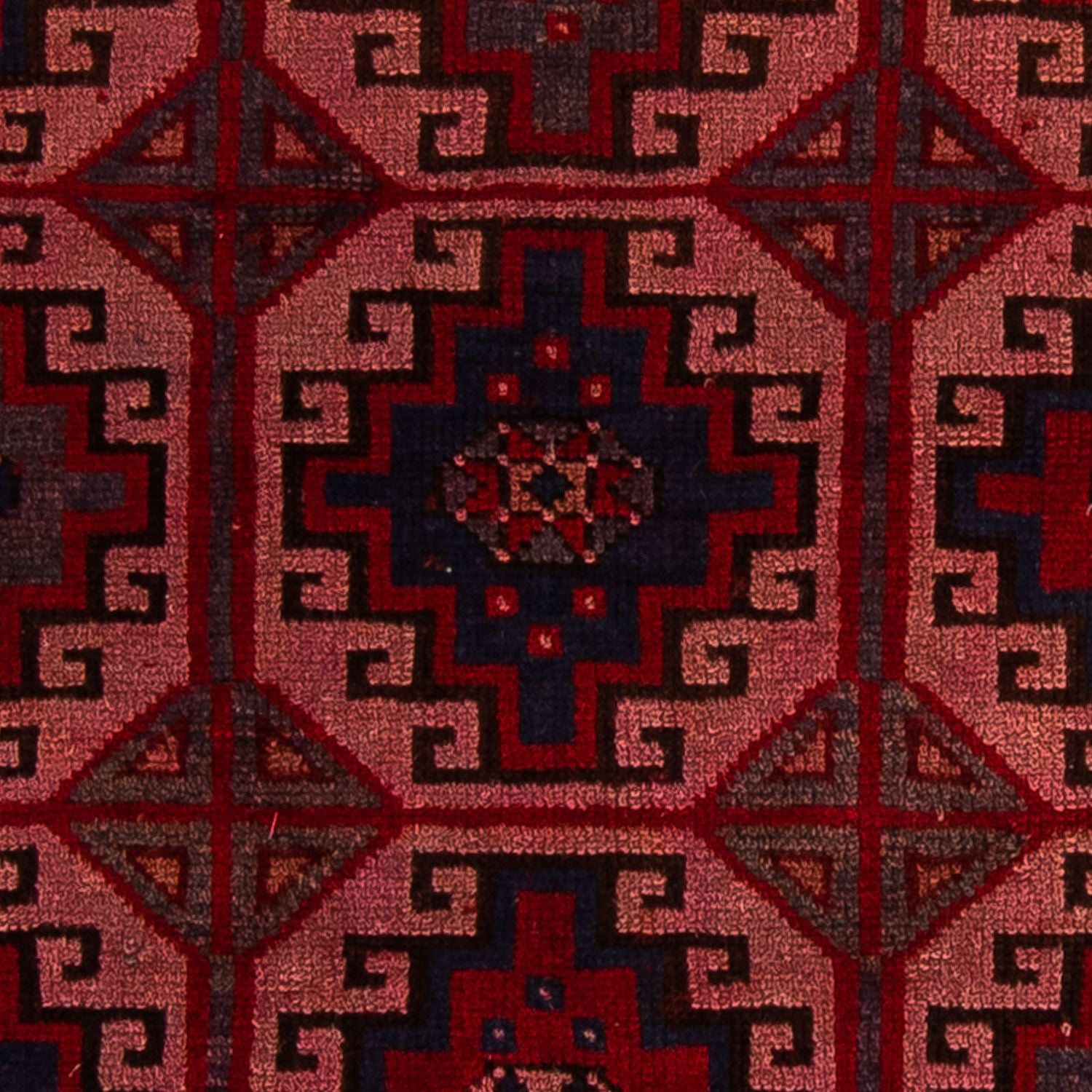 Alfombra Belutsch - 131 x 104 cm - rojo claro