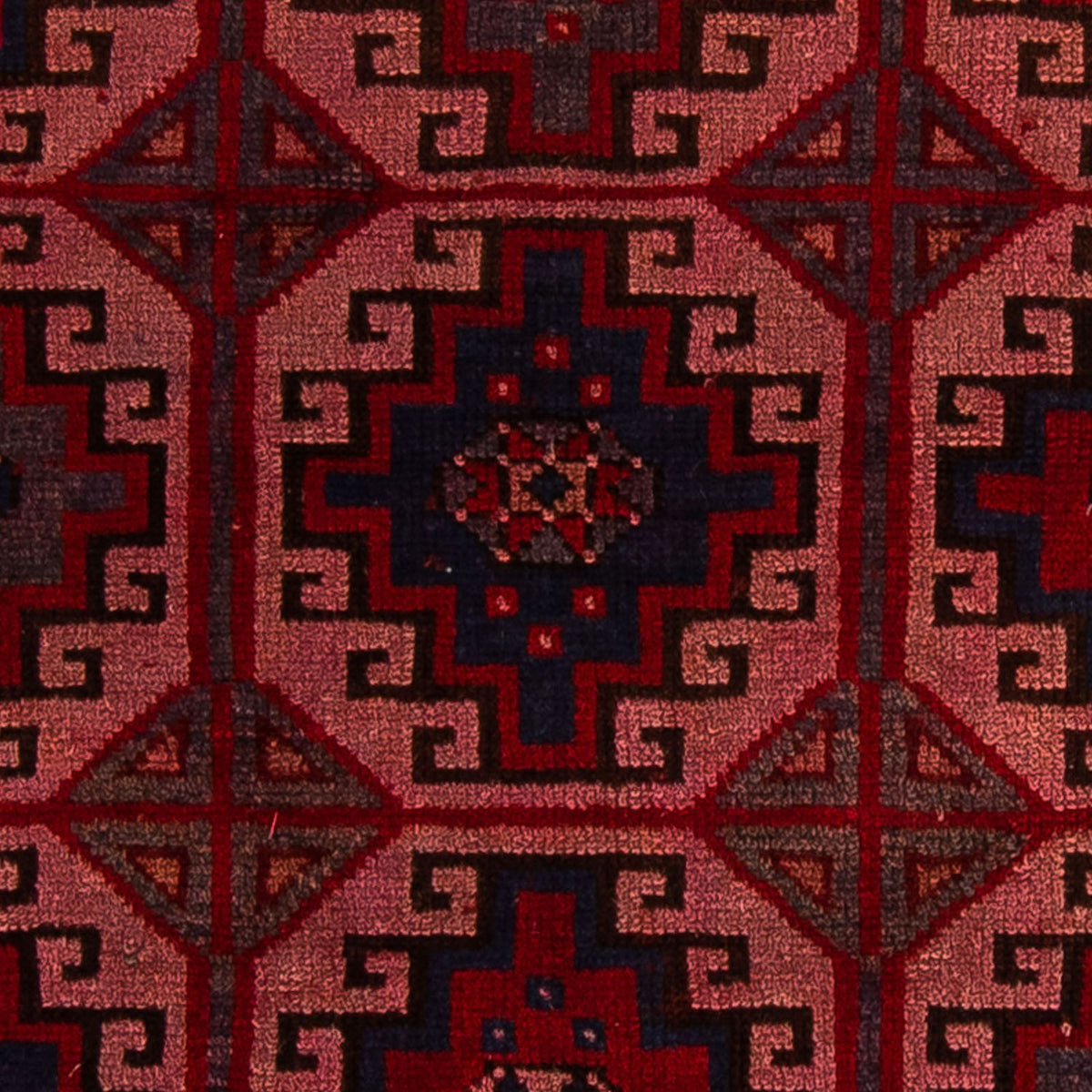Alfombra Belutsch - 131 x 104 cm - rojo claro