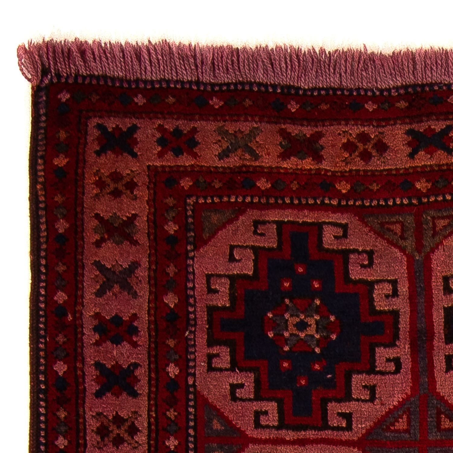 Alfombra Belutsch - 131 x 104 cm - rojo claro
