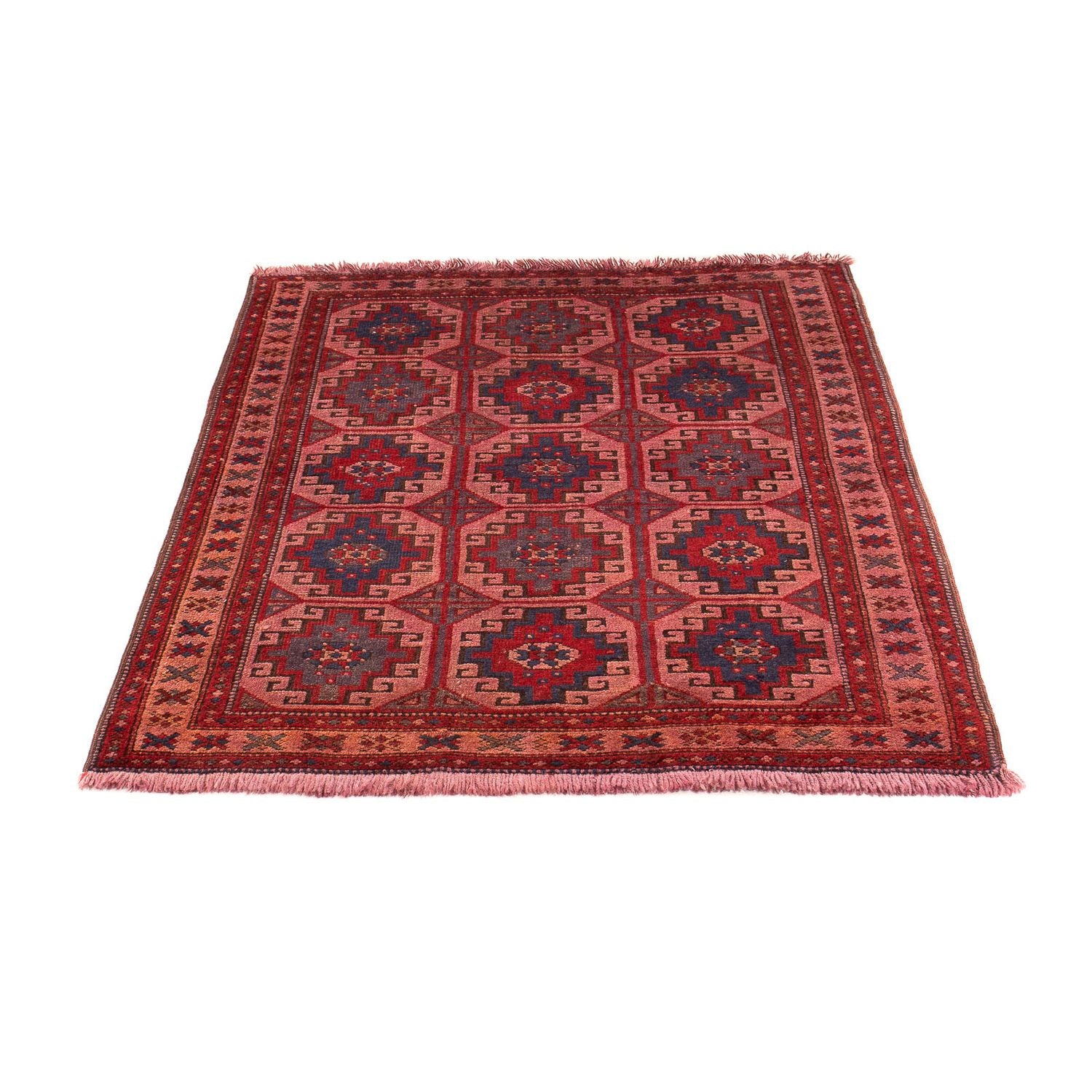 Alfombra Belutsch - 131 x 104 cm - rojo claro