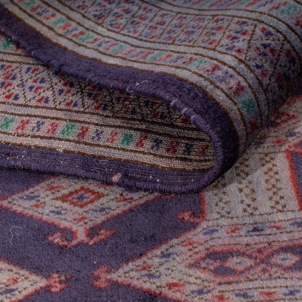 Alfombra Turkaman - 147 x 108 cm - marrón oscuro