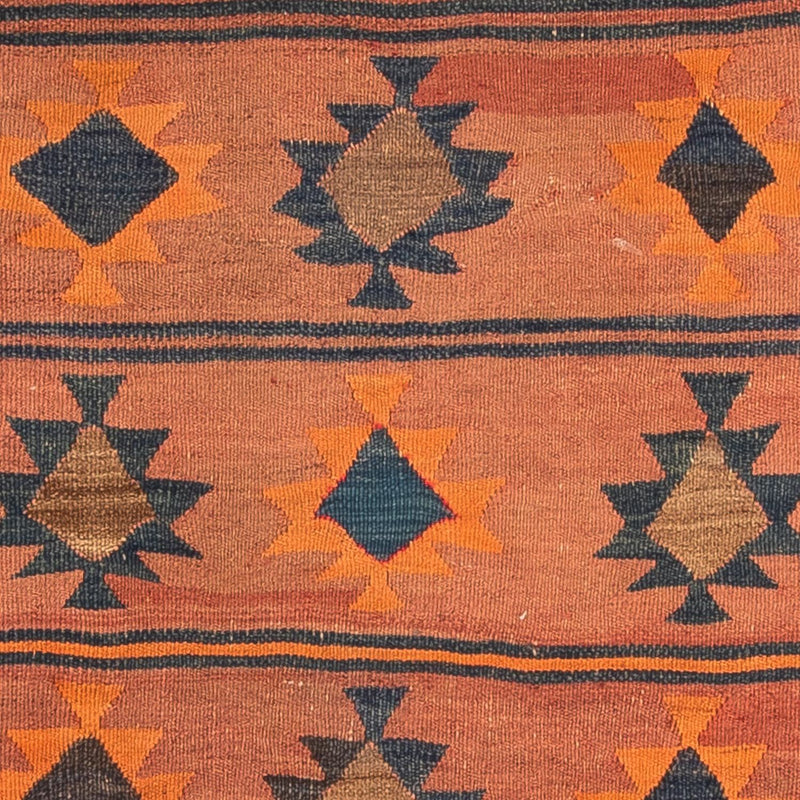 Alfombra de pasillo Alfombra Kelim - Antigua - 260 x 140 cm - multicolor