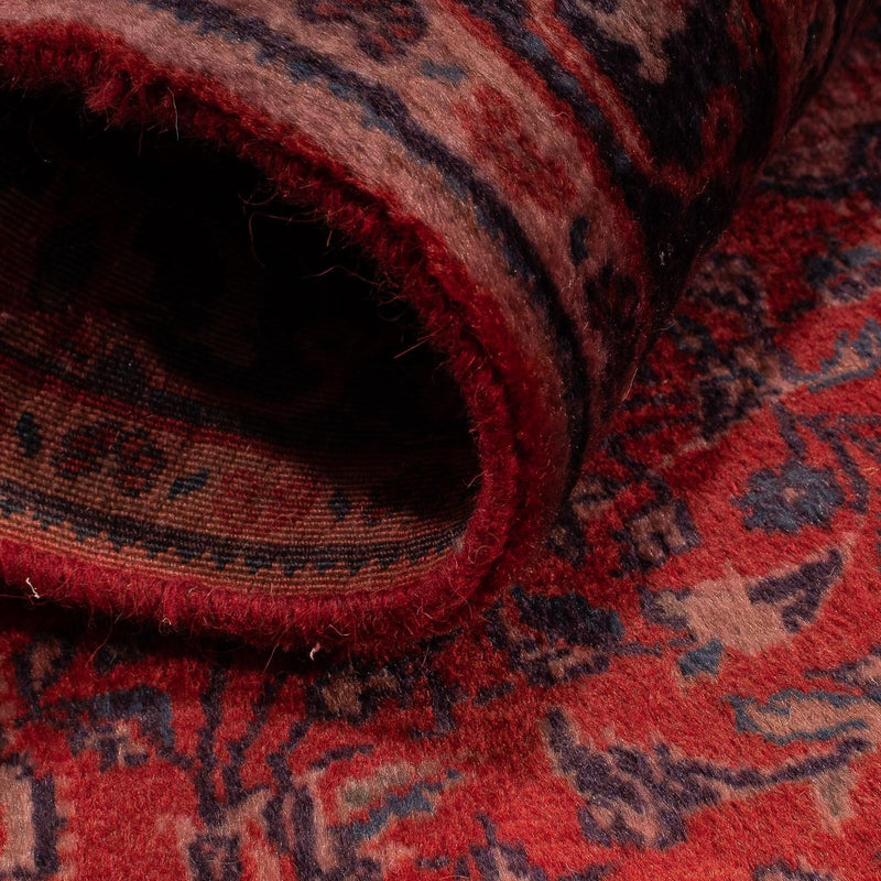 Alfombra persa - Nómada - 150 x 107 cm - rojo oscuro